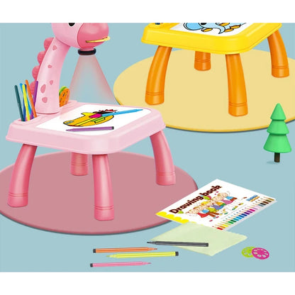 Mini proyector Led de arte para ni��os, mesa de dibujo, juguete ligero para ni��os, tablero de pintura, escritorio peque��o, herram