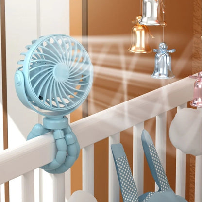Wiederaufladbarer blattloser USB-Ventilator für Kinderwagen, tragbar, Mini