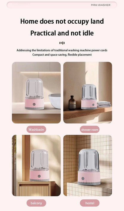 Portable Mini Washing Machine 1L for Travel and Home Use