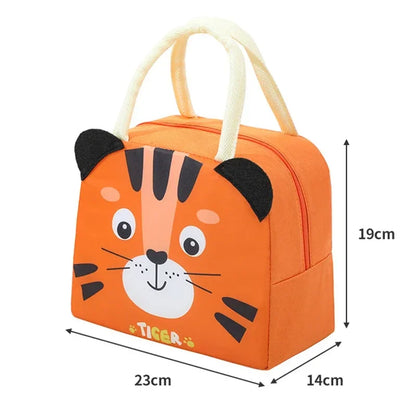 Cartoon Kinder Lunch Bag Wärmedämmung Aluminiumfolie Hochwertiges wasserdichtes Oxford-Gewebe Tragbare Lunch Bags Tote Neu