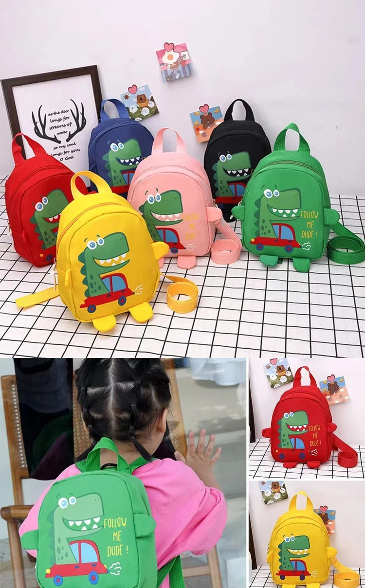Kinder süße Cartoon Dinosaurier Schultaschen Anti-verlorene Rucksäcke Kleinkind Rucksack Kindergarten Schultasche