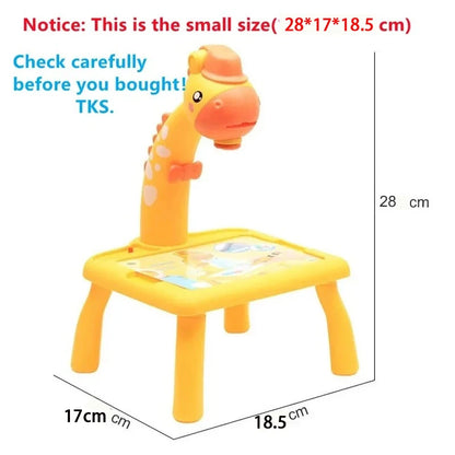 Mini proyector Led de arte para ni��os, mesa de dibujo, juguete ligero para ni��os, tablero de pintura, escritorio peque��o, herram