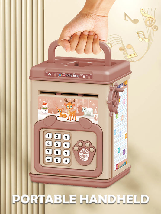 ATM Piggy Bank Toy with Fingerprint Password for Kids