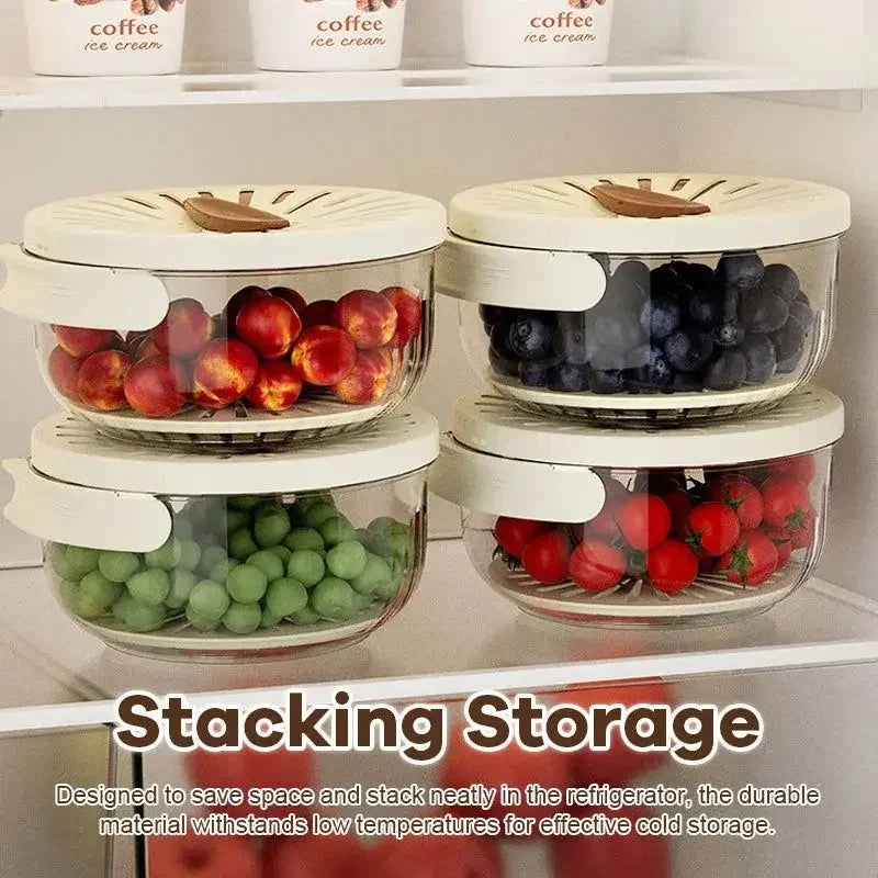 Sammenleggbar fruktavløpskurv og grønnsaksdehydrator