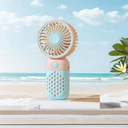 Ventilateur de charge portable 2025, petit ventilateur de poche mignon de dessin animé pour étudiant, mini ventilateur USB portable