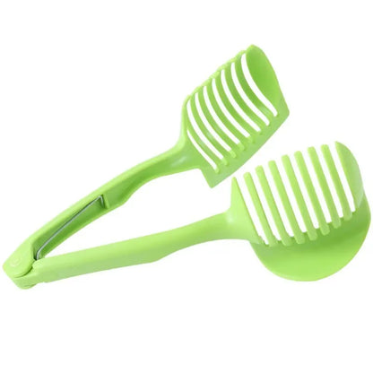 RVS Keuken Handheld Sinaasappel Citroensnijder Tomaten Snijclip Fruitsnijder Uiensnijder KeukenItem Snijder Accessoire