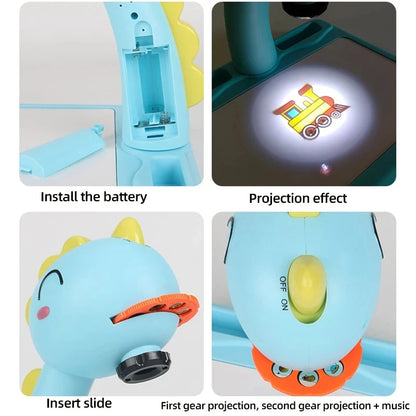 Mini proyector Led de arte para ni��os, mesa de dibujo, juguete ligero para ni��os, tablero de pintura, escritorio peque��o, herram
