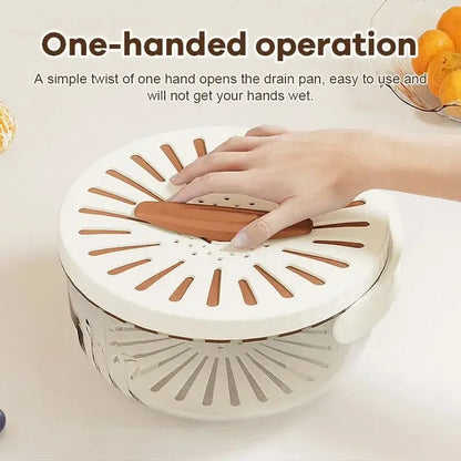 Sammenleggbar fruktavløpskurv og grønnsaksdehydrator