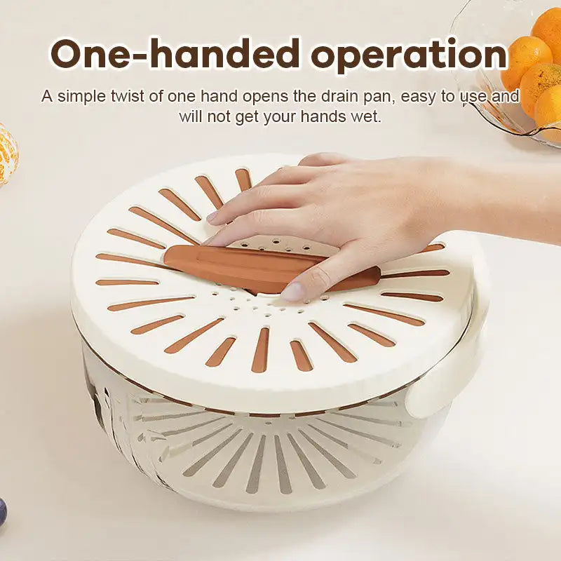 Sammenleggbar fruktavløpskurv og grønnsaksdehydrator