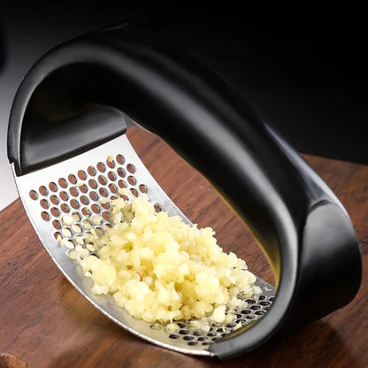 Knoflookpers, handmatige knoflookmolen van roestvrij staal, knoflookmolen, knoflookpers, fruit- en groentegereedschap, keukenaccessoires, gadget