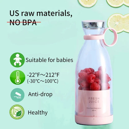 Mini trådløs bærbar blender USB oppladbar juicer