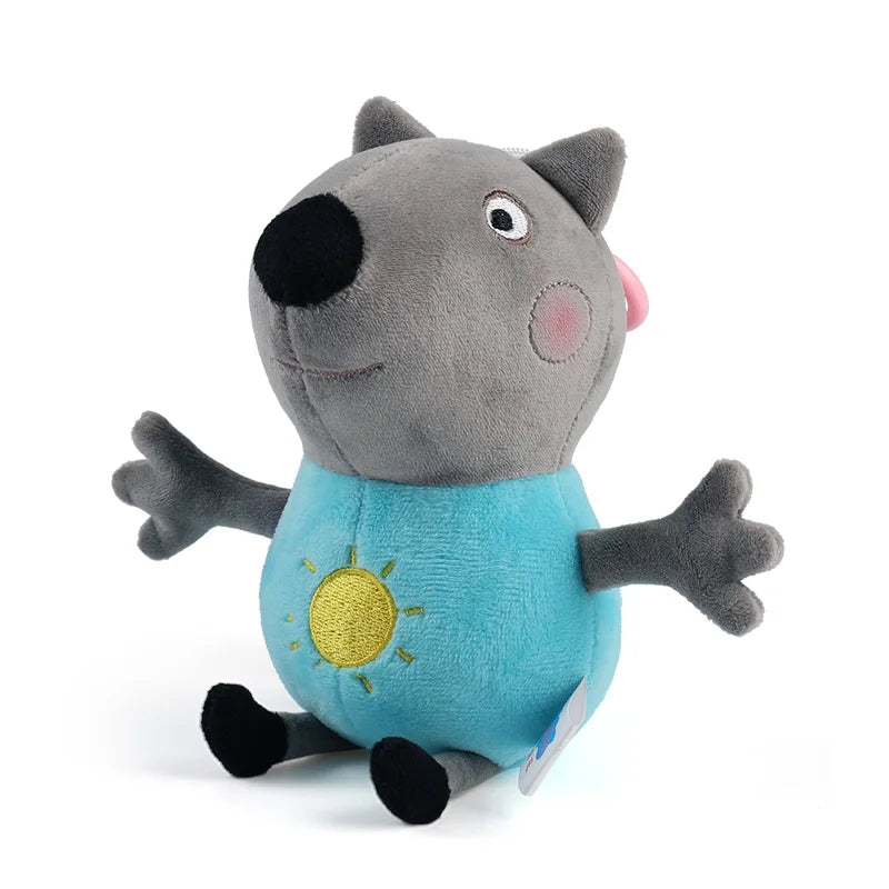 19 cm 100 % ekte PEPPA PIG utstoppet myk dukke Peppa George Zoe Suzy Rebecca Emily Danny Pedro bjørn Dinosaur Barn Plysj leketøy