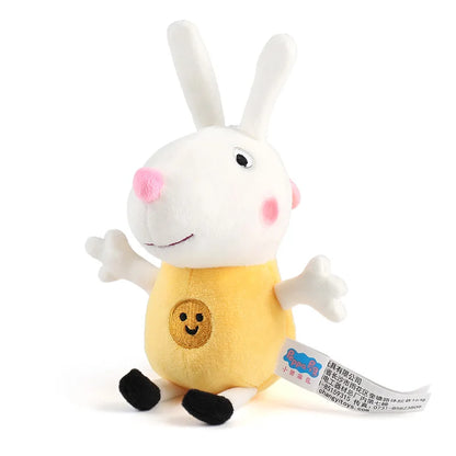 19 cm 100 % ekte PEPPA PIG utstoppet myk dukke Peppa George Zoe Suzy Rebecca Emily Danny Pedro bjørn Dinosaur Barn Plysj leketøy