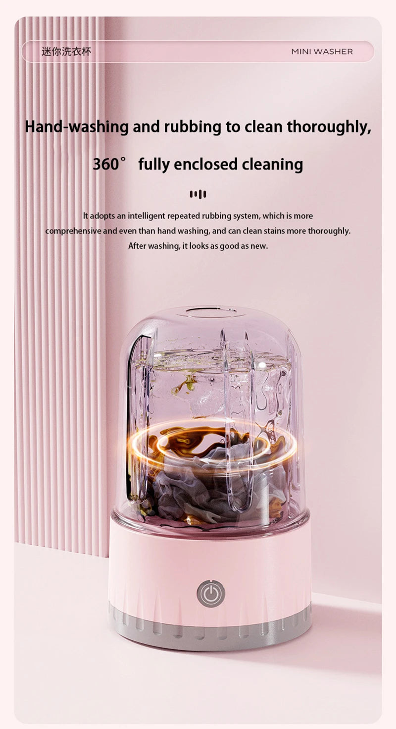 Portable Mini Washing Machine 1L for Travel and Home Use