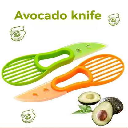3-in-1 Avocado Slicer Tool – Corer Peeler Cutter Kitchen Gadget