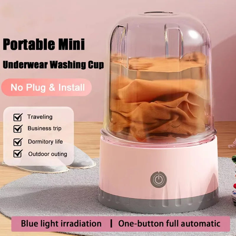 Portable Mini Washing Machine 1L for Travel and Home Use