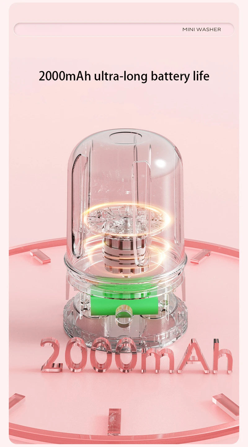 Portable Mini Washing Machine 1L for Travel and Home Use