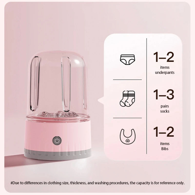 Portable Mini Washing Machine 1L for Travel and Home Use