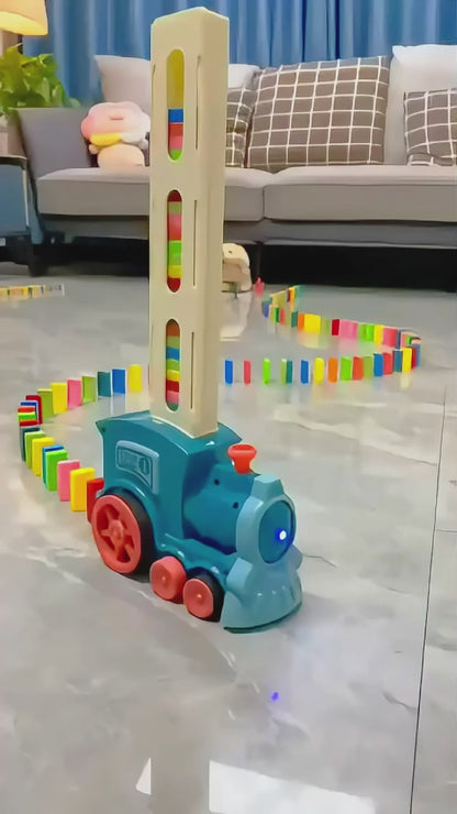 Domino Train per bambini con funzione di posa automatica