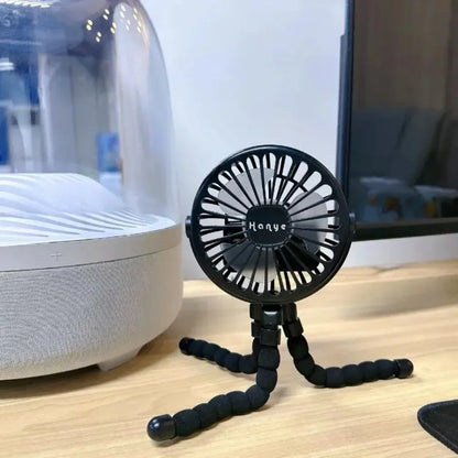 Wiederaufladbarer blattloser USB-Ventilator für Kinderwagen, tragbar, Mini