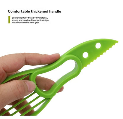 3-in-1 Avocado Slicer Tool – Corer Peeler Cutter Kitchen Gadget
