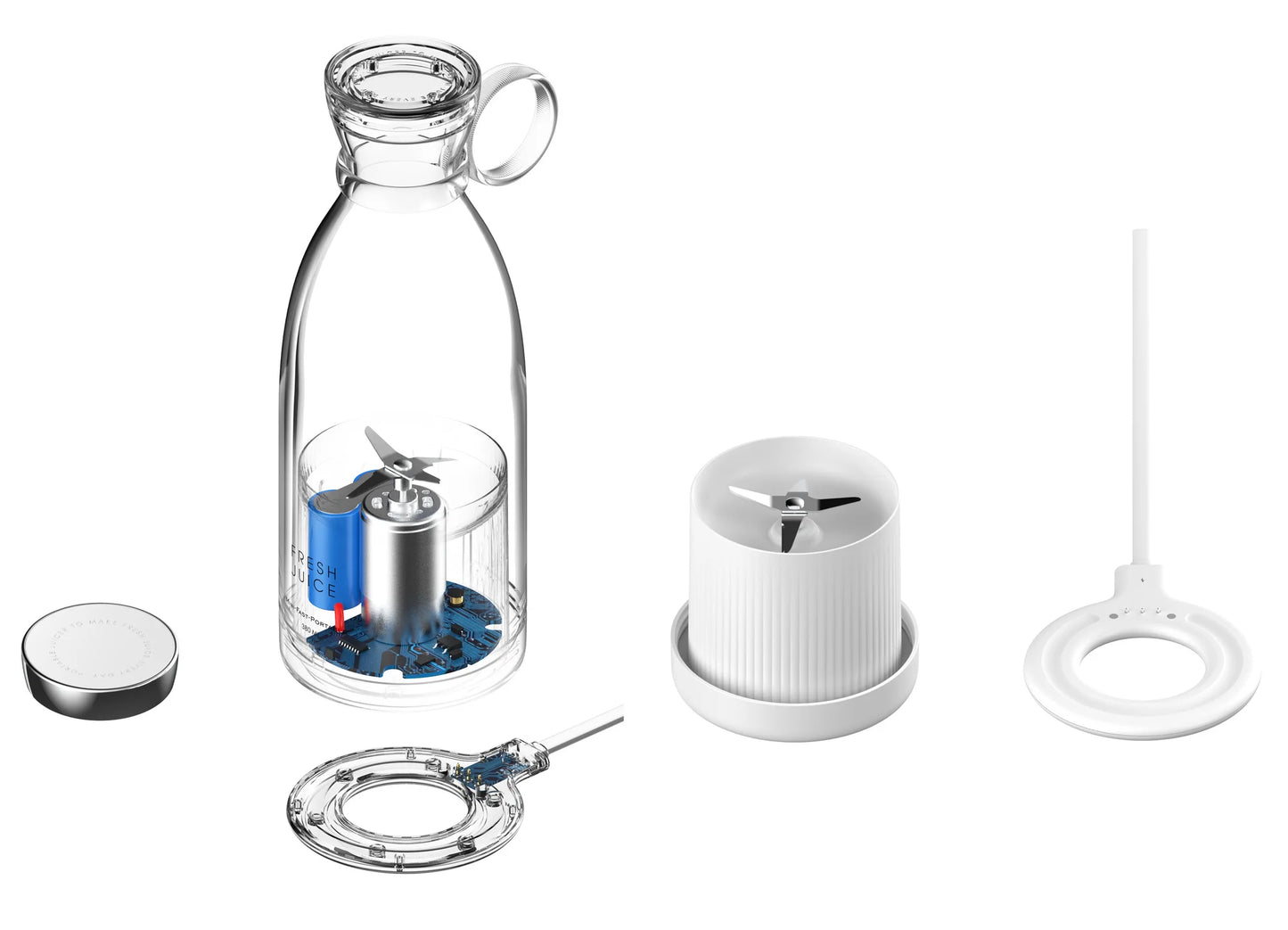 Mini trådløs bærbar blender USB oppladbar juicer