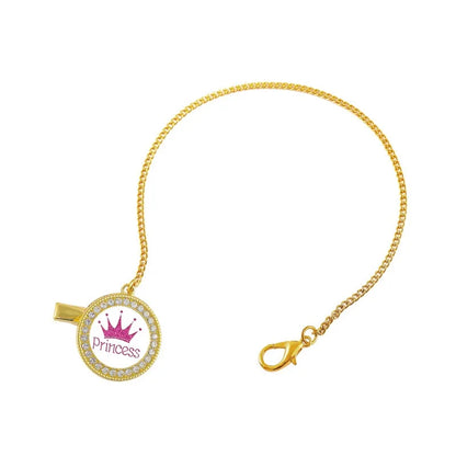 Princess babysmokk med klips ��� BPA-fri Bling-dummy for jenter