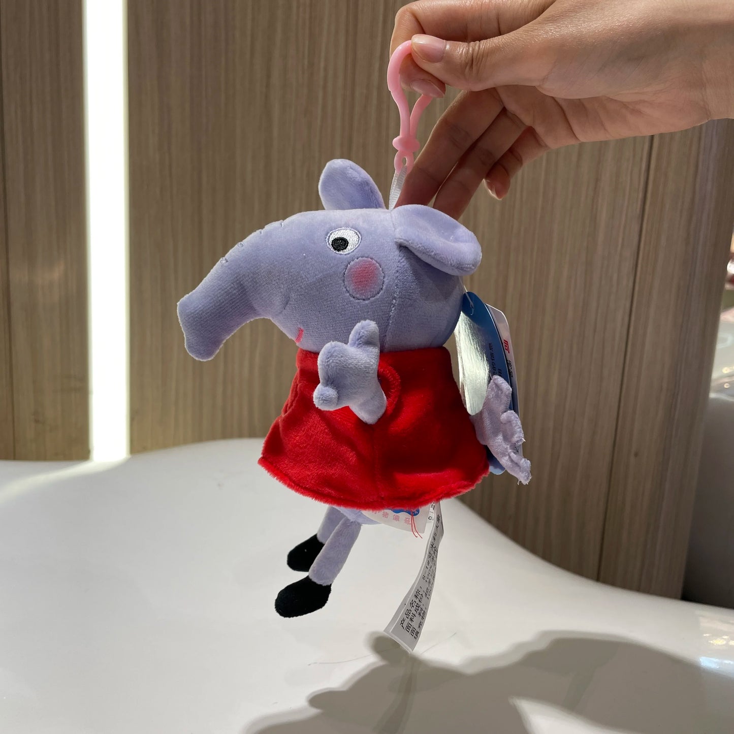 19 cm 100 % ekte PEPPA PIG utstoppet myk dukke Peppa George Zoe Suzy Rebecca Emily Danny Pedro bjørn Dinosaur Barn Plysj leketøy
