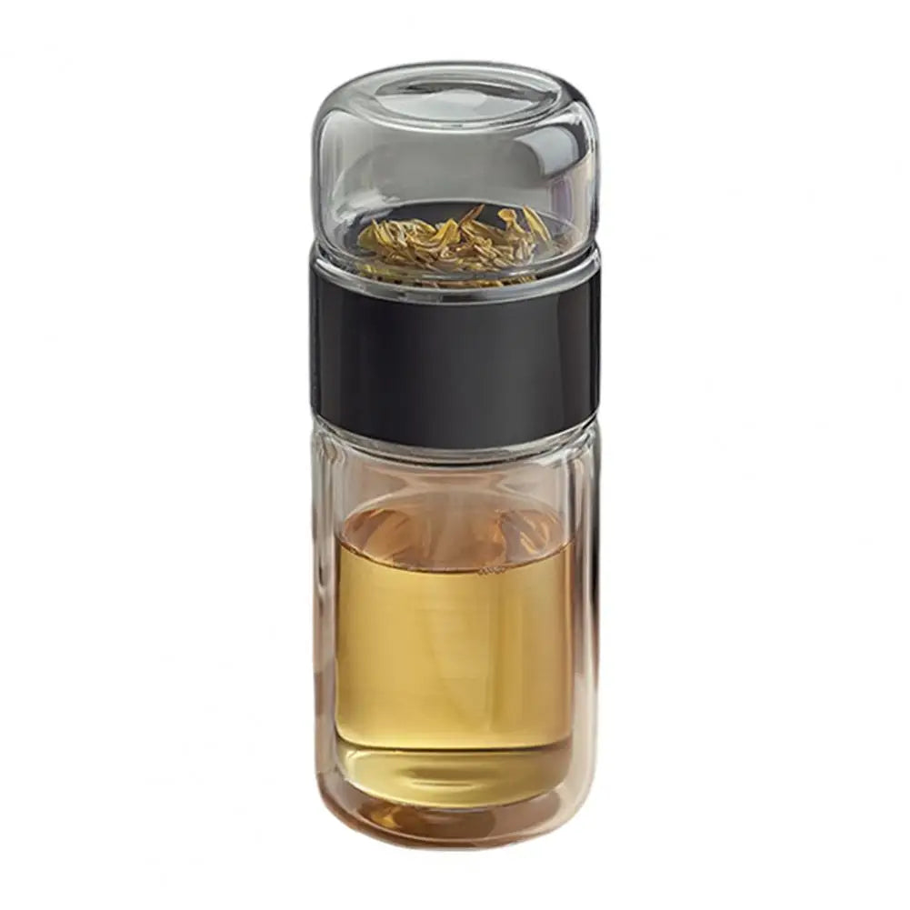 Dobbelvegg teinfuserflaske Borosilikatglass 280-500ml