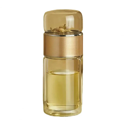 Dobbelvegg teinfuserflaske Borosilikatglass 280-500ml