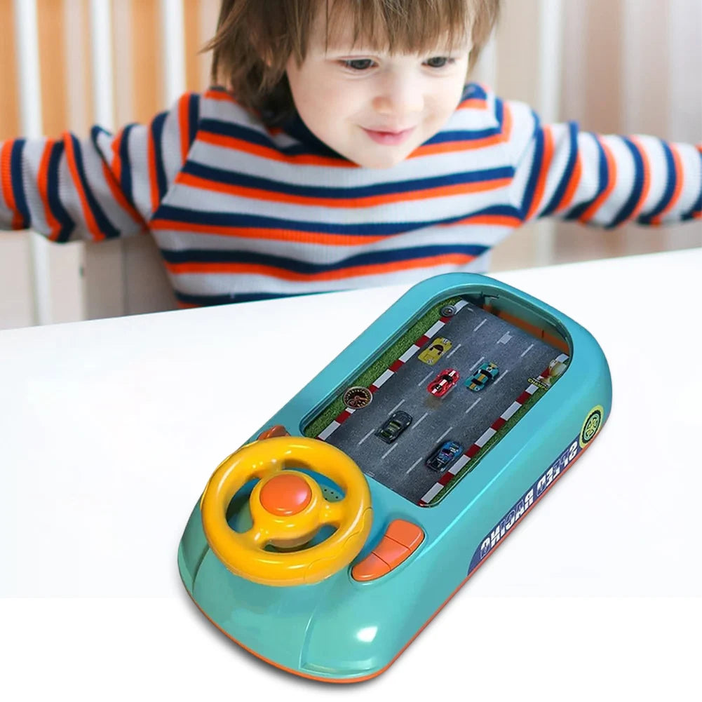 Giocattolo da corsa per bambini con suono interattivo per auto da corsa