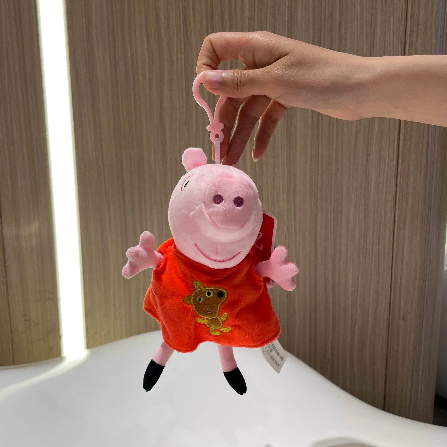 19 cm 100 % ekte PEPPA PIG utstoppet myk dukke Peppa George Zoe Suzy Rebecca Emily Danny Pedro bjørn Dinosaur Barn Plysj leketøy